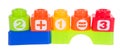 Toy. Plastic toy blocks on the background Royalty Free Stock Photo