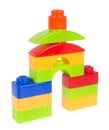 Toy. Plastic toy blocks on the background Royalty Free Stock Photo