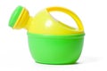 Toy plastic watering can Royalty Free Stock Photo