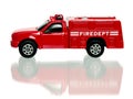 Toy Red Firetruck Royalty Free Stock Photo