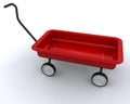 Toy red wagon Royalty Free Stock Photo