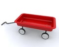 Toy red wagon Royalty Free Stock Photo