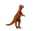 Toy replica of a pachycephalosaur isolated on a white background Royalty Free Stock Photo