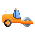 Toy road roller icon, cartoon style Royalty Free Stock Photo