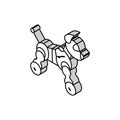 toy robot isometric icon vector illustration