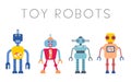 Toy robot set Royalty Free Stock Photo