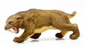 Toy saber-toothed tiger