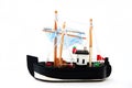 Toy sailing boat Royalty Free Stock Photo