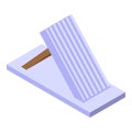 Toy scratching post icon isometric . Cat house Royalty Free Stock Photo