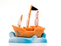 Toy Ship Royalty Free Stock Photo