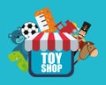 Toy shop design Royalty Free Stock Photo