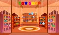 Toy shop with shelves Royalty Free Stock Photo