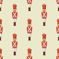 Toy soldier seamless pattern Royalty Free Stock Photo