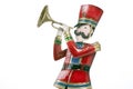 Toy Soldier Trumpet Player Isolated White Royalty Free Stock Photo