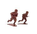 Toy soldiers running