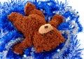 Toy teddy bear lying Royalty Free Stock Photo