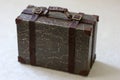 Vintage miniature suitcase for dolls Royalty Free Stock Photo