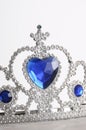 Diamond and blue sapphire tiara Royalty Free Stock Photo