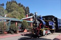 A Toy train engine called Baby Sivok stationed at Ghum railway museum at Darjeeling. Royalty Free Stock Photo