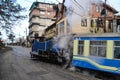 Toy train in darjelling Royalty Free Stock Photo