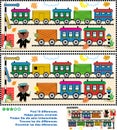 Toy train find the differences picture puzzle