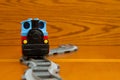 Toy train. Front view