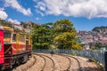 Toy train at Shimla railway station Royalty Free Stock Photo