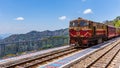 Toy train at Shimla railway station Royalty Free Stock Photo