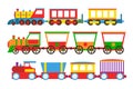 Toy train vector illustration.