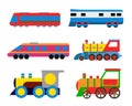 Toy train vector illustration.