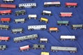 Toy train wagons
