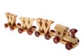 Toy train and WWW Royalty Free Stock Photo