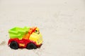 Toy Truck in the Sand Royalty Free Stock Photo