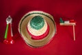 Accessories for mexican Independence Day celebration Royalty Free Stock Photo