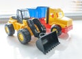 Toy Wheel Loader and Toy Dump Truck