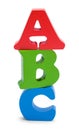 Toy Wood ABC Letters Royalty Free Stock Photo