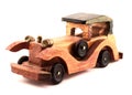 Toy wooden car Royalty Free Stock Photo