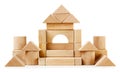 Toy wooden castle