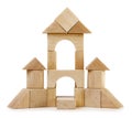 Toy wooden castle