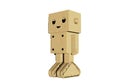 Toy wooden robot 3d rendering model