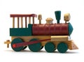 Toy Wooden Train Engine Royalty Free Stock Photo