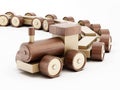 Toy wooden train