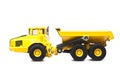 Toy yellow dumper truck