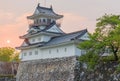 Toyama castle historic landmark in toyama japan with beautiful s Royalty Free Stock Photo