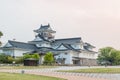 Toyama castle historic landmark in toyama japan. Royalty Free Stock Photo