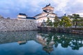 Toyama, Japan at Toyama Castle at Twilight Royalty Free Stock Photo