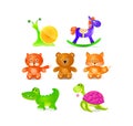 Toyes icon set Royalty Free Stock Photo
