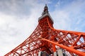 Toyko Tower against blue sky