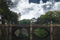 Toyo, Japen - April, 25, 2019: Imperial palace - Imperial Palace with Nijubashi Bridge in Tokyo, Japan. Royalty Free Stock Photo