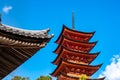 Toyokuni Shrine (Senjokaku) Five-storied pagoda in the Miyajima Royalty Free Stock Photo